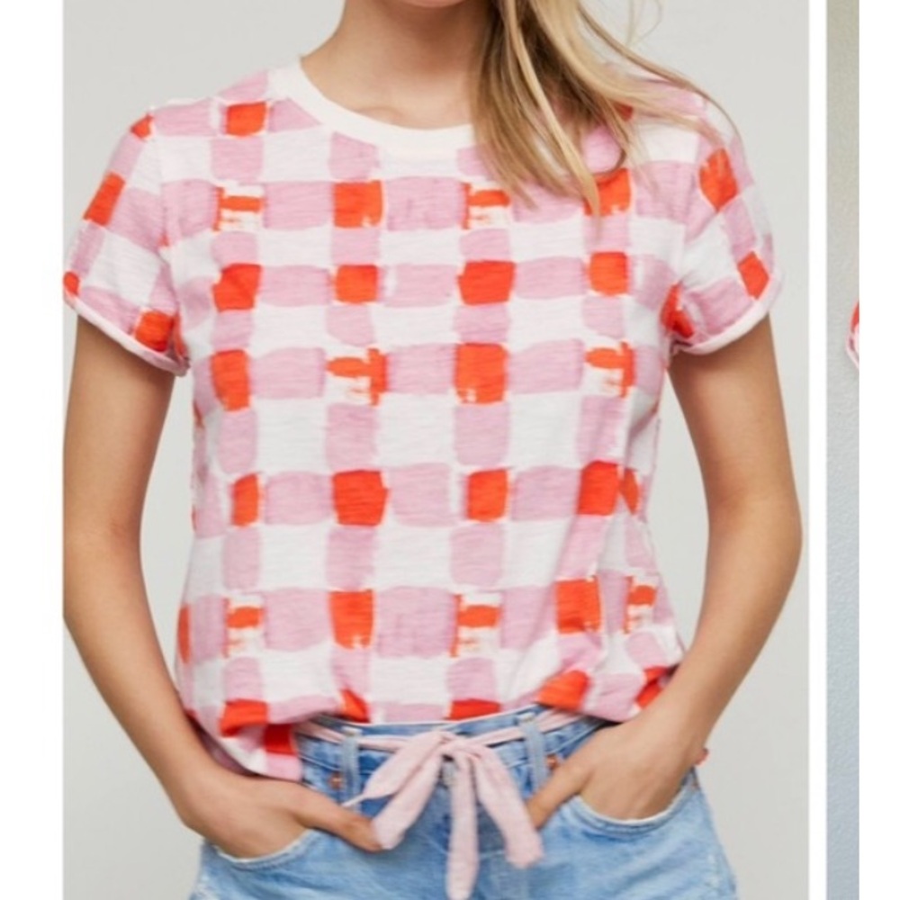 ANTHROPOLOGIE MAEVE Picnic Graphic Tee - Picture 11 of 11